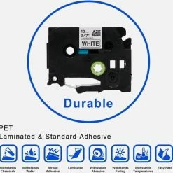Nieuw ❤️ Merkloos Label Tape - Geschikt Voor Brother TZe-231 TZ-231, P-touch PT-1000 GL-H100 GL-H105 GL-200 PT-1080 PTE-550WVP PT-P700 PT-H300 Label Printer - 12mm X 8m - 3 Stuks ⭐ -Crafts&Co winkel 550x538 7