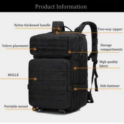 Aanbiedingen 💯 Northwest Tactical 🎒 Backpack 45l | Tactische Rugzak | Sport - School - Werk | Zwart ⭐ -Crafts&Co winkel 550x540 7