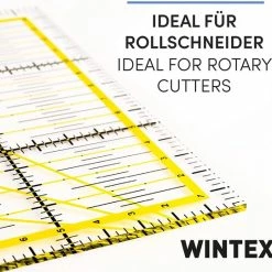 Uitgang 🤩 PRETEX WINTEX Patchwork Liniaal – Snijliniaal 15 X 60 Cm, Met Cmraster En Hoekweergave – Rolsnijliniaal, Naaliniaal, Snijliniaal, Ideaal Voor Naaien En Knutselen 15x60cm 🤩 -Crafts&Co winkel 550x541 6