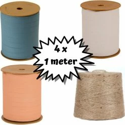 Flash-uitverkoop ⭐ Merkloos Sinterklaas Rood Inpakpapier Cadeaupapier 46-delige Inpakset - Meerkleurig - Stickers Blokbodemzakken Cadeaulint Stafjes Inpakken 🧨 -Crafts&Co winkel 550x542 1