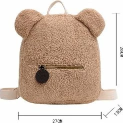 Aanbiedingen ⌛ MINIIYOU Teddy Rugzak Beige - School ❤️ -Crafts&Co winkel 550x543 4