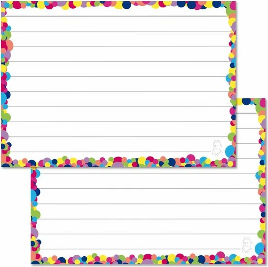 Aanbiedingen 🎉 Leitner Flashcards - A7 Pakket Kleur 500 Stuks + Perforatie En 5 Ringen - 10 Pakjes In 10 Kleuren - 100% FSC Karton & 100% Gemaakt In NL ⌛ 7 Aanbiedingen 🎉 Leitner Flashcards - A7 Pakket Kleur 500 Stuks + Perforatie En 5 Ringen - 10 Pakjes In 10 Kleuren - 100% FSC Karton & 100% Gemaakt In NL ⌛ - Afbeelding 7