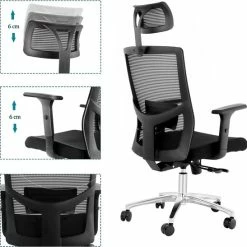 Hete verkoop 🛒 FOXSPORT Bureaustoel Comfort - Ergonomische Bureaustoelen - Hoogte Verstelbaar - Opklapbare Armsteun - Wieltjes - Volwassenen/Kinderen - Thuis/Kantoor - Zwart 🛒 14 Hete verkoop 🛒 FOXSPORT Bureaustoel Comfort - Ergonomische Bureaustoelen - Hoogte Verstelbaar - Opklapbare Armsteun - Wieltjes - Volwassenen/Kinderen - Thuis/Kantoor - Zwart 🛒 -Crafts&Co winkel 550x547 5