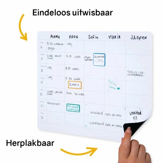 Beste recensies van 🔔 Greenstory - Sticky Whiteboard - Familieplanner - Medium 🎁 3 Beste recensies van 🔔 Greenstory - Sticky Whiteboard - Familieplanner - Medium 🎁 - Afbeelding 3