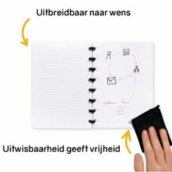 Hete verkoop 😍 Greenstory GreenBook - Uitwisbaar Notitieboek - A5 - Lijn & Blanco - Forest Green 👏 -Crafts&Co winkel 550x549 4