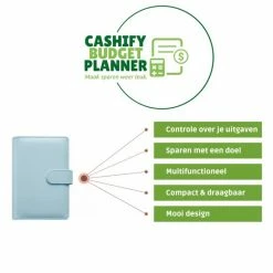 Flash-uitverkoop 🧨 Merkloos Cashify Budget Planner Met Geldenveloppen | Huishoudboekje | Kasboek | Money Planner | A6 Binder | Kleur: Calm Blue 😍 -Crafts&Co winkel 550x550 107