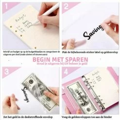 Flash-uitverkoop 🧨 Merkloos Cashify Budget Planner Met Geldenveloppen | Huishoudboekje | Kasboek | Money Planner | A6 Binder | Kleur: Calm Blue 😍 -Crafts&Co winkel 550x550 108