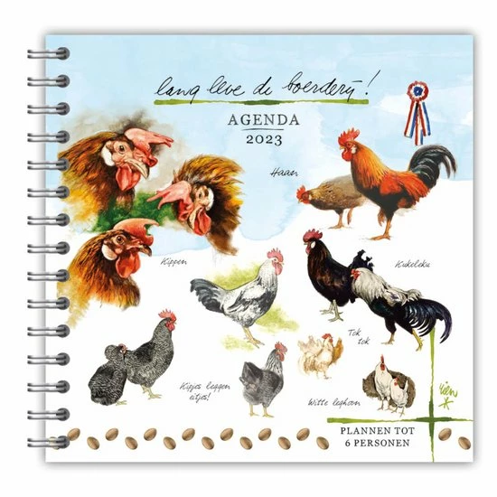 Kopen π Comello Familie Notitieagenda - 2023 - Rien Poortvliet - Lang Leve De Boerderij - Kippen - 19x19cm π 1 Kopen π Comello Familie Notitieagenda - 2023 - Rien Poortvliet - Lang Leve De Boerderij - Kippen - 19x19cm π