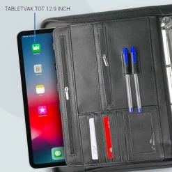 Goedkoopste ✨ Goodmans Goodman - Schrijfmap A4 - Conferentiemap - Schrijfblok - Met Ritssluiting En Tablet Vak - Zwart ✨ -Crafts&Co winkel 550x550 17