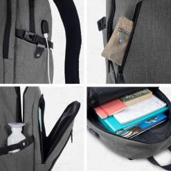 Flash-uitverkoop 💯 TRVLMORE Rugzak - 25 L - 15,6 Inch - Laptop Rugtas - Waterafstotend - Grijs 👍 -Crafts&Co winkel 550x550 177