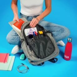 Flash-uitverkoop 💯 TRVLMORE Rugzak - 25 L - 15,6 Inch - Laptop Rugtas - Waterafstotend - Grijs 👍 -Crafts&Co winkel 550x550 182