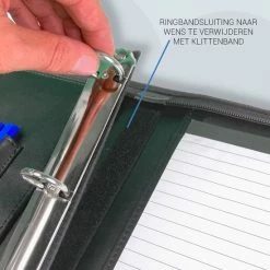 Goedkoopste ✨ Goodmans Goodman - Schrijfmap A4 - Conferentiemap - Schrijfblok - Met Ritssluiting En Tablet Vak - Zwart ✨ -Crafts&Co winkel 550x550 20