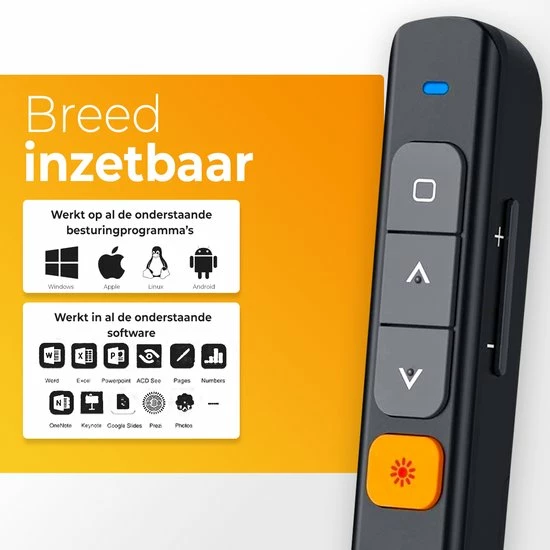 Beste recensies van 🎁 Premes Professionele Pointer - Draadloos Met Laser - Presenter Met Pointer - MacOS, Windows, Android - Presentatie Klikker Aanwijsstok - Draadloze Presenter - Wireless Presenter - Cadeau Voor Man - Vrouw - Sinterklaas Cadeautjes - Mannen - Vrouwen 🎉 5 Beste recensies van 🎁 Premes Professionele Pointer - Draadloos Met Laser - Presenter Met Pointer - MacOS, Windows, Android - Presentatie Klikker Aanwijsstok - Draadloze Presenter - Wireless Presenter - Cadeau Voor Man - Vrouw - Sinterklaas Cadeautjes - Mannen - Vrouwen 🎉 - Afbeelding 5