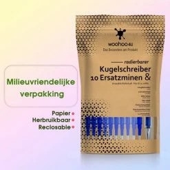 Flash-uitverkoop 😀 Woohoo4u 10 Balpenvullingen +1 Balpen | Eco Verpakking | Nobel Blauw | Uitwisbaar | Compatibel Met Frixion Vulling Pilot Ball En Frixion Click 🤩 11 Flash-uitverkoop 😀 Woohoo4u 10 Balpenvullingen +1 Balpen | Eco Verpakking | Nobel Blauw | Uitwisbaar | Compatibel Met Frixion Vulling Pilot Ball En Frixion Click 🤩 -Crafts&Co winkel 550x550 277
