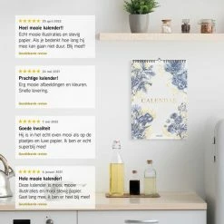 Coupon 😍 Fabrikten Verjaardagskalender - Delfts Goud - Blauw/Goud - A4 ✔️ -Crafts&Co winkel 550x550 286