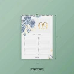 Coupon 😍 Fabrikten Verjaardagskalender - Delfts Goud - Blauw/Goud - A4 ✔️ -Crafts&Co winkel 550x550 287
