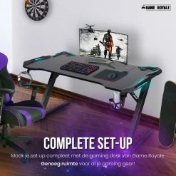 Beste recensies van 🧨 Gaming Bureau Met LED-verlichting 140cm XXL | Nieuwste Model 2022 Met DUBBEL LED Verlichting In Blad | Gaming Desk INCLUSIEF Muismat | DUBBELE LED VERLICHTING | Game Royale ✔️ -Crafts&Co winkel 550x550 291