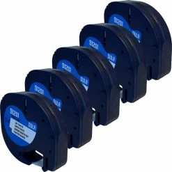 Nieuw 😉 DULA - Dymo LetraTag 91201 Labels - Zwart Op Wit - 12mm X 4m - 5 Stuks 🥰 -Crafts&Co winkel 550x550 30