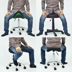 Begroting 🧨 Basic Zadelkruk - Kapperskruk - Tabouret - Op Hoogte Instelbaar - Min. 62 Cm - Max. 75 Cm - Zwart 🥰 -Crafts&Co winkel 550x550 316