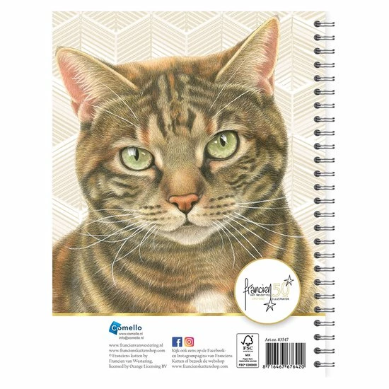Uitgang π€© Comello Bureau Agenda - 2023 - Franciens Katten - Jubileumuitgave - 16x23cm π 3 Uitgang π€© Comello Bureau Agenda - 2023 - Franciens Katten - Jubileumuitgave - 16x23cm π - Afbeelding 3