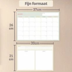 Promo 😍 Urban State Magnetische Weekplanner Whiteboard (2) - Planner Magnetisch - Planbord - Familieplanner - Maandplanner Magnetisch ✔️ -Crafts&Co winkel 550x550 378