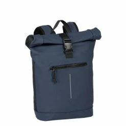 Hete verkoop 🧨 New Rebels Mart Waterafstotende Rolltop Laptop Rugzak - 15,6 Inch - Donkerblauw 🛒