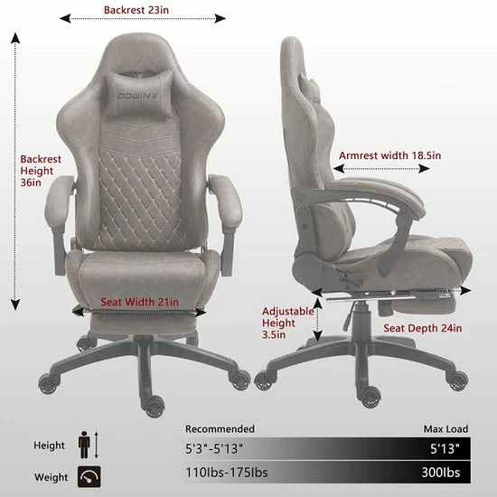 Top 10 โ IN-HOMEXL IN.HOMEXL Kaiser Gamestoel - Bureaustoel - Ergonomische Bureaustoel - Volwassenen - Verstelbaar - Bruin ๐ 9 Top 10 โ IN-HOMEXL IN.HOMEXL Kaiser Gamestoel - Bureaustoel - Ergonomische Bureaustoel - Volwassenen - Verstelbaar - Bruin ๐ - Afbeelding 9