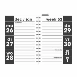 Coupon 💯 De Hobbit Hobbit - Grootletter Agenda - Zwart - 2023 - Ringband - Week Per 2 Pagina's - A5 (19.5x13.5cm) 🛒 -Crafts&Co winkel 550x550 460