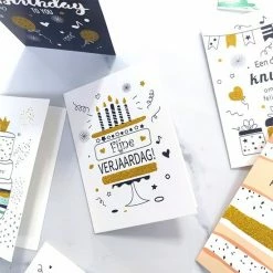 Gloednieuw ✨ Nolad® 72x Verjaardagskaart - Felicitatiekaarten - Wenskaarten 👍 -Crafts&Co winkel 550x550 476