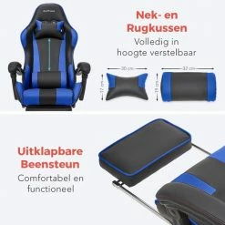 Beste recensies van 😉 LifeGoods AlphaX Gamestoel - Bureaustoel Met Voetsteun - Verstelbaar - Kunstleer - Zwart/Blauw 🌟 12 Beste recensies van 😉 LifeGoods AlphaX Gamestoel - Bureaustoel Met Voetsteun - Verstelbaar - Kunstleer - Zwart/Blauw 🌟 -Crafts&Co winkel 550x550 489