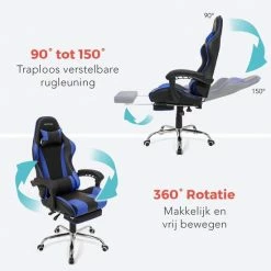 Beste recensies van 😉 LifeGoods AlphaX Gamestoel - Bureaustoel Met Voetsteun - Verstelbaar - Kunstleer - Zwart/Blauw 🌟 13 Beste recensies van 😉 LifeGoods AlphaX Gamestoel - Bureaustoel Met Voetsteun - Verstelbaar - Kunstleer - Zwart/Blauw 🌟 -Crafts&Co winkel 550x550 490