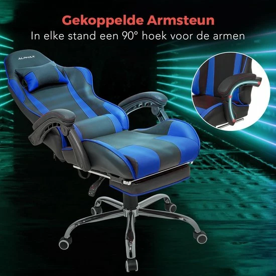 Beste recensies van 😉 LifeGoods AlphaX Gamestoel - Bureaustoel Met Voetsteun - Verstelbaar - Kunstleer - Zwart/Blauw 🌟 6 Beste recensies van 😉 LifeGoods AlphaX Gamestoel - Bureaustoel Met Voetsteun - Verstelbaar - Kunstleer - Zwart/Blauw 🌟 - Afbeelding 6