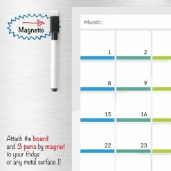 Beste deal ⭐ CKB Ltd CKB Magnetische Maandplanner - Kalender 31 Dagen - Magnetische Koelkast Maand Planner - Whiteboard Met Gratis Stift - Memobord 💯 -Crafts&Co winkel 550x550 529