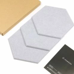 Beste deal 🔔 Homeon Prikbord Memobord Vilt - Hexagon - Zelfklevend - Grijs - 3 Stuks 👏 -Crafts&Co winkel 550x550 549