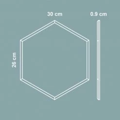 Beste deal 🔔 Homeon Prikbord Memobord Vilt - Hexagon - Zelfklevend - Grijs - 3 Stuks 👏 -Crafts&Co winkel 550x550 550