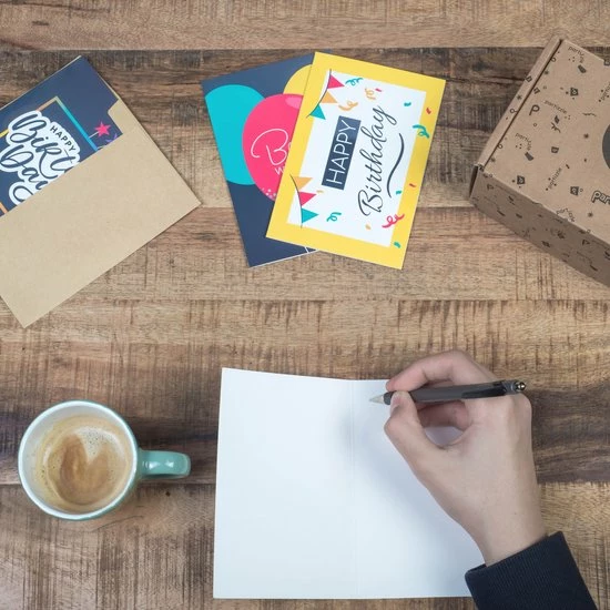 Beste Verkoop 🔥 Partizzle® Partizzle 36x Leuke Verjaardagskaarten Met Envelop Set - Wenskaarten Versturen - Man Vrouw - Verjaardag Ansichtkaarten - 15x10 Cm 💯 4 Beste Verkoop 🔥 Partizzle® Partizzle 36x Leuke Verjaardagskaarten Met Envelop Set - Wenskaarten Versturen - Man Vrouw - Verjaardag Ansichtkaarten - 15x10 Cm 💯 - Afbeelding 4