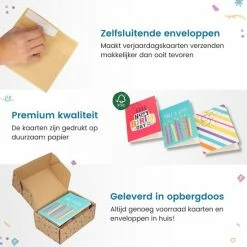 Beste Verkoop 🔥 Partizzle® Partizzle 36x Leuke Verjaardagskaarten Met Envelop Set - Wenskaarten Versturen - Man Vrouw - Verjaardag Ansichtkaarten - 15x10 Cm 💯 12 Beste Verkoop 🔥 Partizzle® Partizzle 36x Leuke Verjaardagskaarten Met Envelop Set - Wenskaarten Versturen - Man Vrouw - Verjaardag Ansichtkaarten - 15x10 Cm 💯 -Crafts&Co winkel 550x550 556