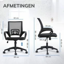 Coupon ๐ ACAZA Bureaustoel Met Armsteunen - In Hoogte Verstelbaar - Met Wielen - Zwart ๐งจ 12 Coupon ๐ ACAZA Bureaustoel Met Armsteunen - In Hoogte Verstelbaar - Met Wielen - Zwart ๐งจ -Crafts&Co winkel 550x550 57
