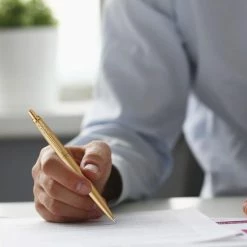 Top 10 ⌛ Parker Jotter XL Balpen | Monochroom Matgoud | Medium Punt | Blauwe Inkt | Geschenkdoos ⭐ -Crafts&Co winkel 550x550 628