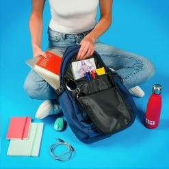 Begroting ✨ TRVLMORE Rugzak - 25 L - 15,6 Inch - Laptop Rugtas - Waterafstotend - Blauw ✔️ -Crafts&Co winkel 550x550 635