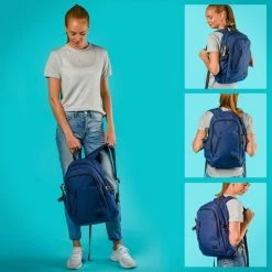 Begroting ✨ TRVLMORE Rugzak - 25 L - 15,6 Inch - Laptop Rugtas - Waterafstotend - Blauw ✔️ -Crafts&Co winkel 550x550 636