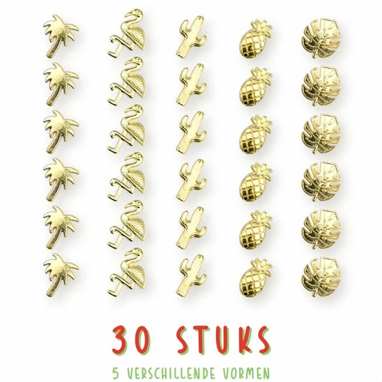 Groothandel 🔔 QY Punaises Voor Prikbord Of Memobord - Set Van 30 Pushpins - Flamingo/cactus Goud 💯 2 Groothandel 🔔 QY Punaises Voor Prikbord Of Memobord - Set Van 30 Pushpins - Flamingo/cactus Goud 💯 - Afbeelding 2