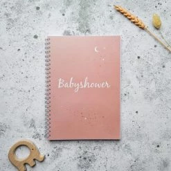 Beste Verkoop ✔️ SUS Design Babyshower Boek | Invulboek | Roze Heelal 😍