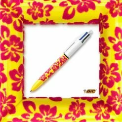 Flash-uitverkoop 🧨 BIC 4 Kleuren Velours Balpennen Medium Punt (1.0 Mm) - Verschillende Ontwerpen - Pak Van 3 Stuks - Velvet Look 👍 -Crafts&Co winkel 550x550 716