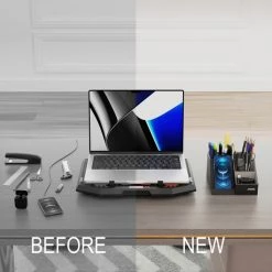 Gloednieuw 🌟 ASOME Pennenbak Met Draadloze Oplader - Desk Organizer - Bureau Accessoires - Draadloze Oplader - Bureau Organizer 💯 -Crafts&Co winkel 550x550 730