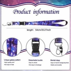 Hete verkoop ⭐ Mycramé 4 Stuks Afneembaar Lanyard Sleutelhanger En Keycord Met 4 Transparant Badgehouder - Badge Nekkoord - Pashouder/Kaarthouder Met Keykoord - Houder Voor Kaart/Sleutels - Telefoon/GSM Koord - Sleutelkoord - Plastic ID Pashouder - Universeel Telefoonkoord 🎁 -Crafts&Co winkel 550x550 742