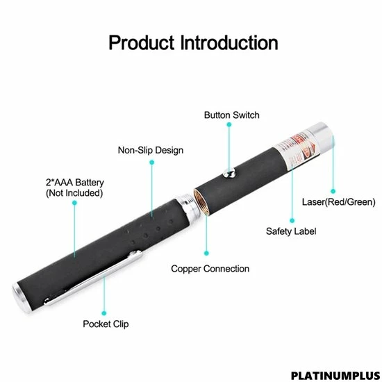 Beste Pirce 👏 PlatinumPlus - Laser Pointer - Presentatie Laserpen - Professionele Laserpen - Rood ✨ 3 Beste Pirce 👏 PlatinumPlus - Laser Pointer - Presentatie Laserpen - Professionele Laserpen - Rood ✨ - Afbeelding 3