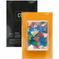 Korting 😍 QY Punaises Voor Prikbord Memobord Of Wereldkaart - Set Van 100 Pushpins - Vlaggetjes In 7 Kleuren 🎉 -Crafts&Co winkel 550x550 796