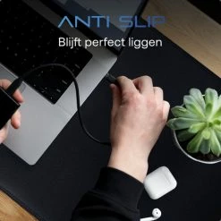 Korting ⌛ Bureauonderlegger - XXL Muismat - Bureaumat - Vegan Leer - Dubbel Gestikt - 80x40 - Stane® ⌛ -Crafts&Co winkel 550x550 8