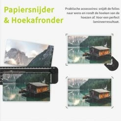 Beste deal 🌟 ACROPAQ Lamineerapparaat A3 - Set Met 200 Lamineerhoezen, Papiersnijder, Hoeksnijder - Lamineermachine - AL390 🔥 -Crafts&Co winkel 550x550 86